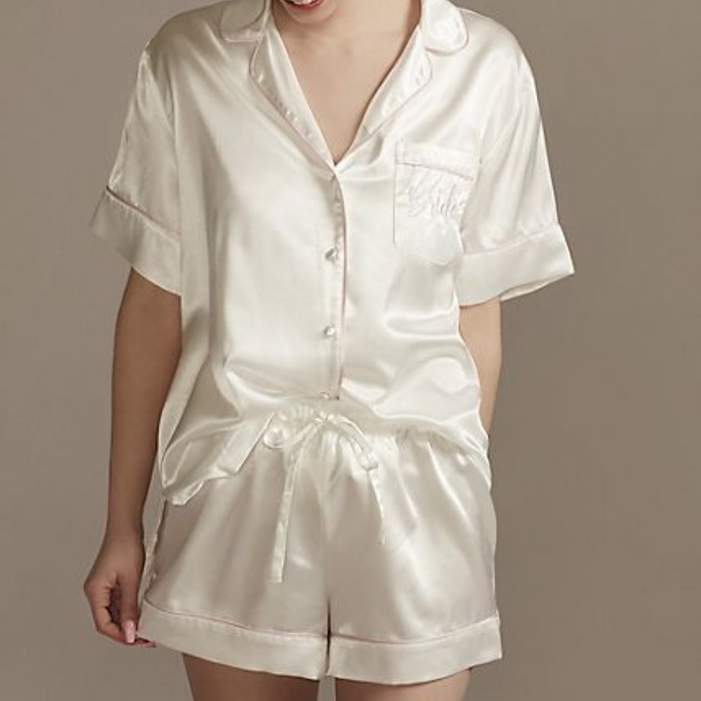 Bride white pyjamas set - never worn  - bridal set